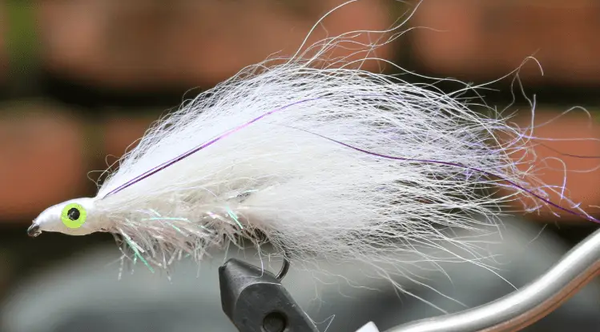 White Arctic Fox Tail Piece