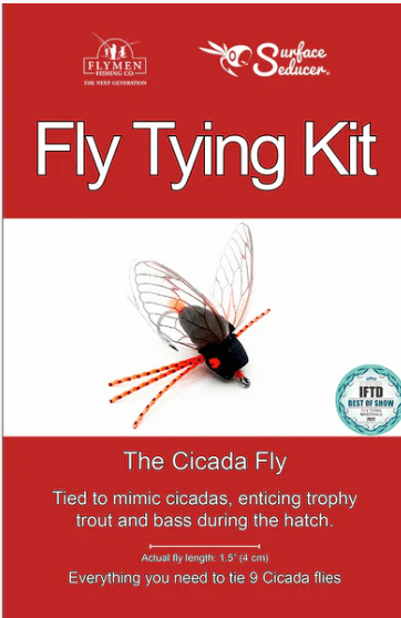 Flymen Fishing Company - Cicada Fly Tying Kit - Feather Craft Fly Fishing