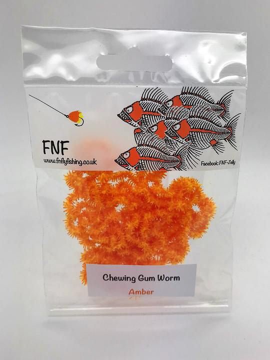FNF - FNF Jumbo Chewing Gum Worm 5mm Chenille - Feather Craft Fly Fishing