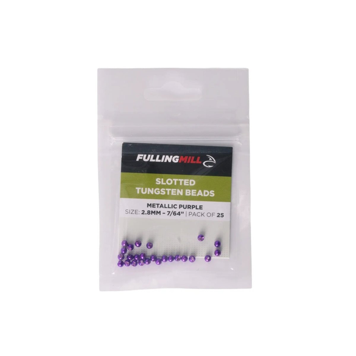 Fulling Mill - Fulling Mill Colored Slotted Tungsten Beads - 25 Pack - Feather Craft Fly Fishing