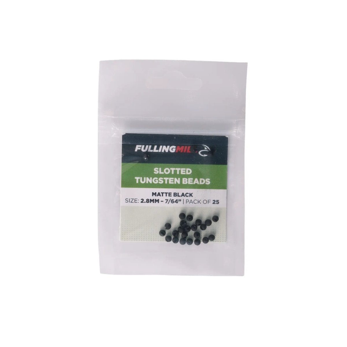 Fulling Mill - Fulling Mill Colored Slotted Tungsten Beads - 25 Pack - Feather Craft Fly Fishing