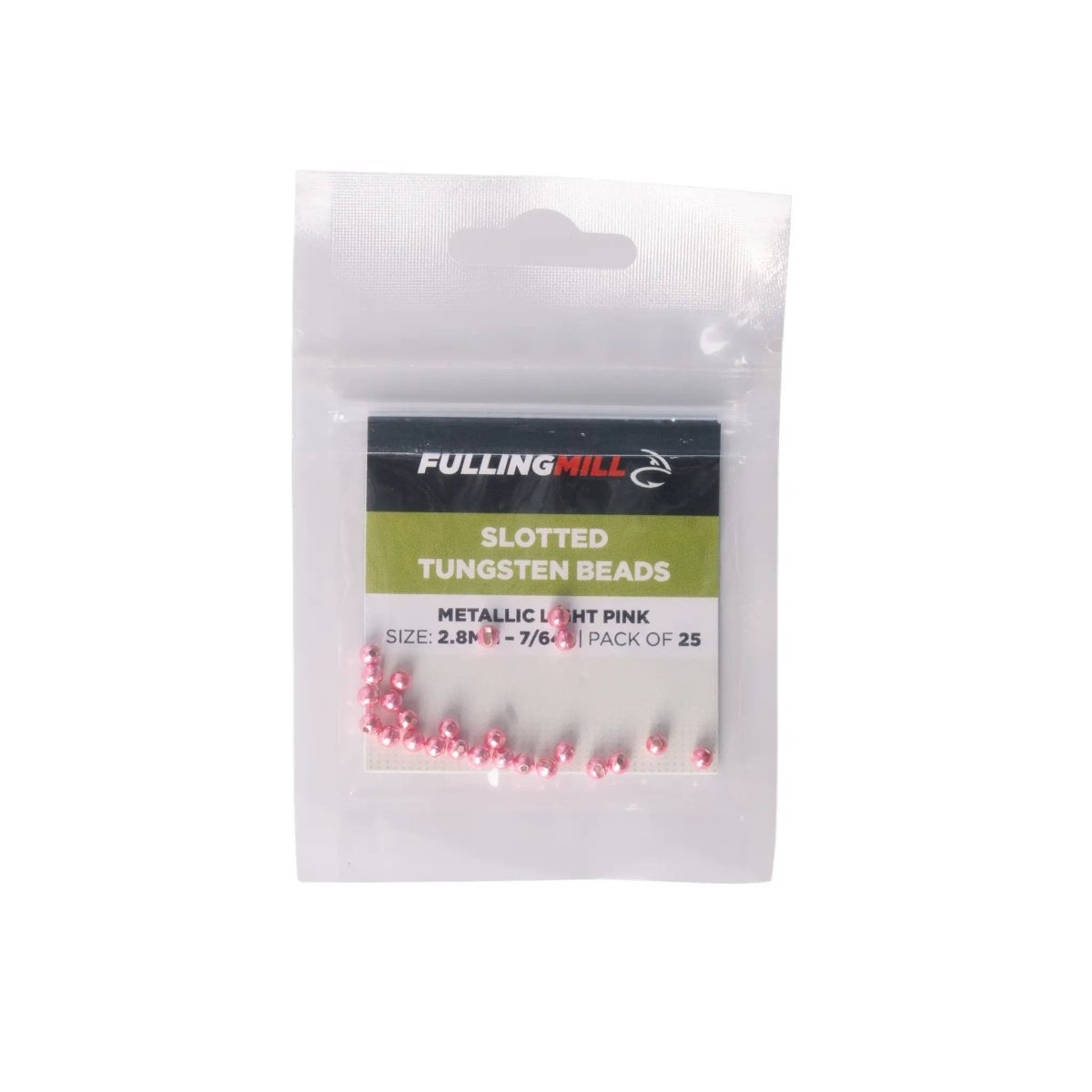 Fulling Mill - Fulling Mill Colored Slotted Tungsten Beads - 25 Pack - Feather Craft Fly Fishing