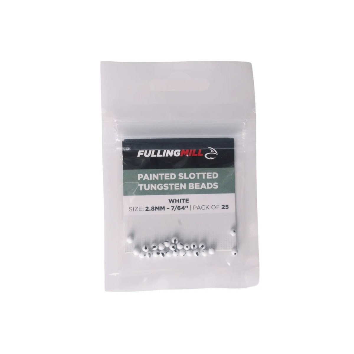 Fulling Mill - Fulling Mill Colored Slotted Tungsten Beads - 25 Pack - Feather Craft Fly Fishing