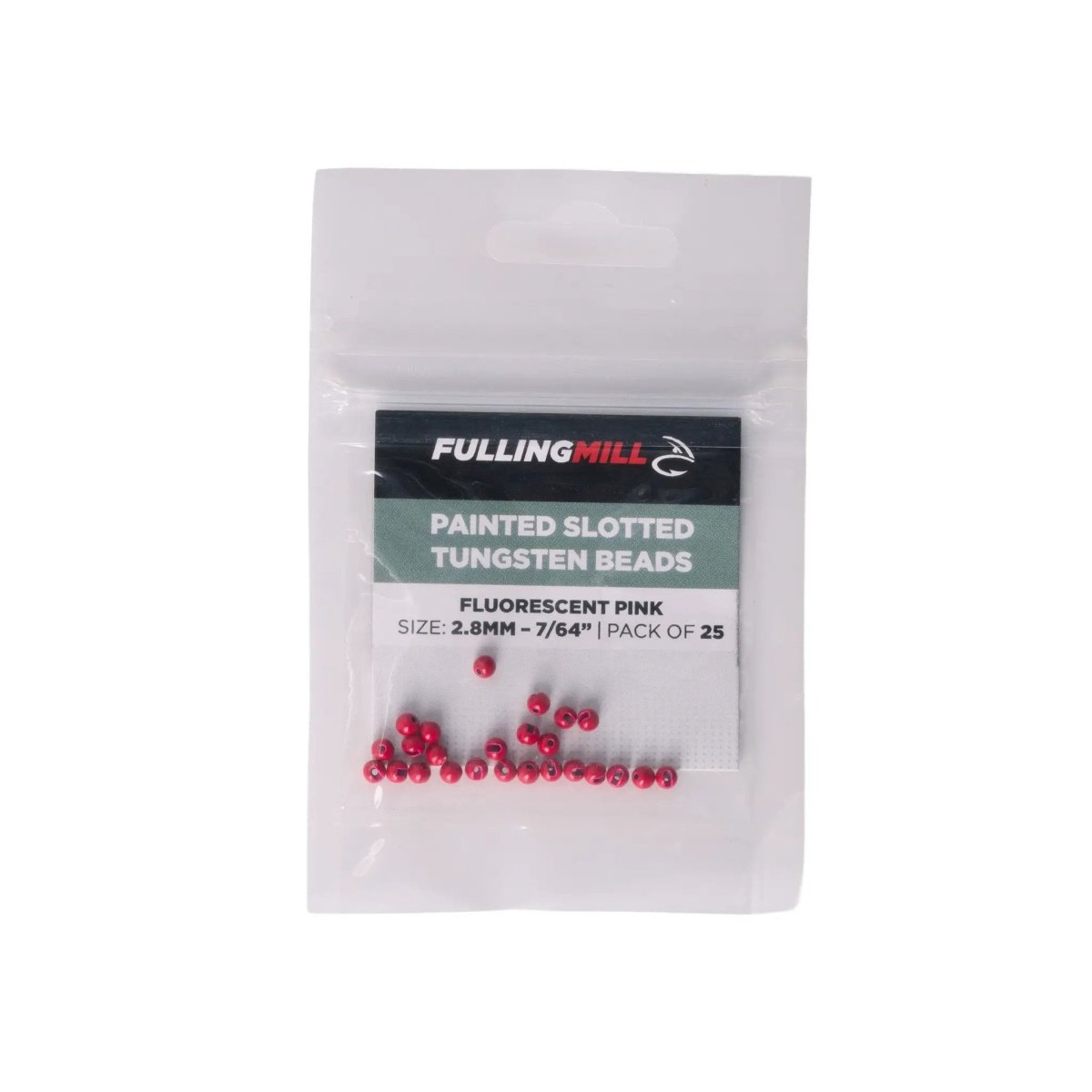 Fulling Mill - Fulling Mill Colored Slotted Tungsten Beads - 25 Pack - Feather Craft Fly Fishing