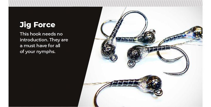 Fulling Mill - Fulling Mill Fm5045 Jig Force Barbless Black Nickel Hook - Feather Craft Fly Fishing