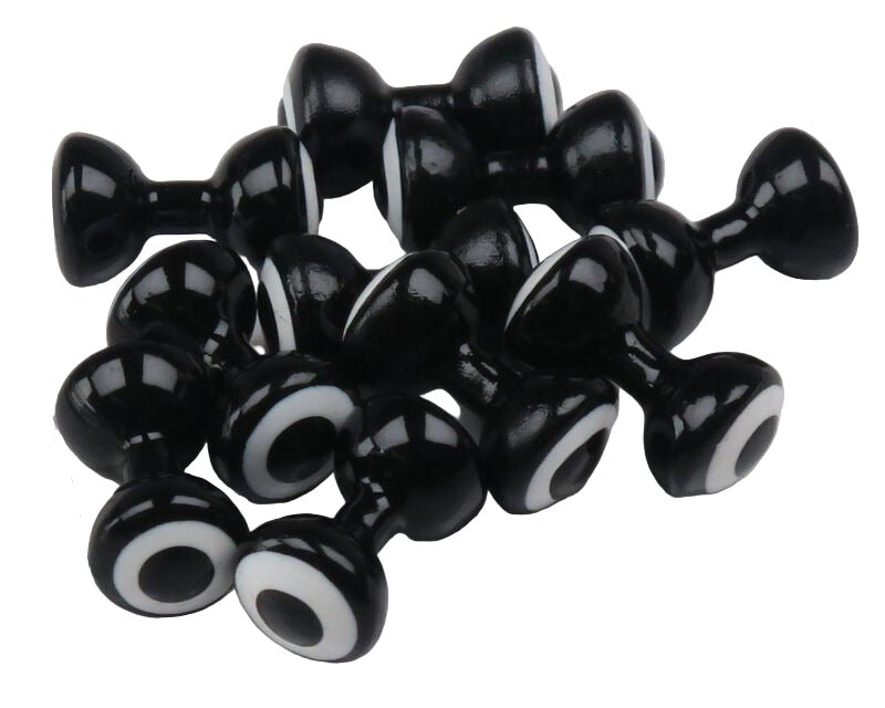 Hareline Dubbin - Double Pupil Lead Eyes - Feather Craft Fly Fishing