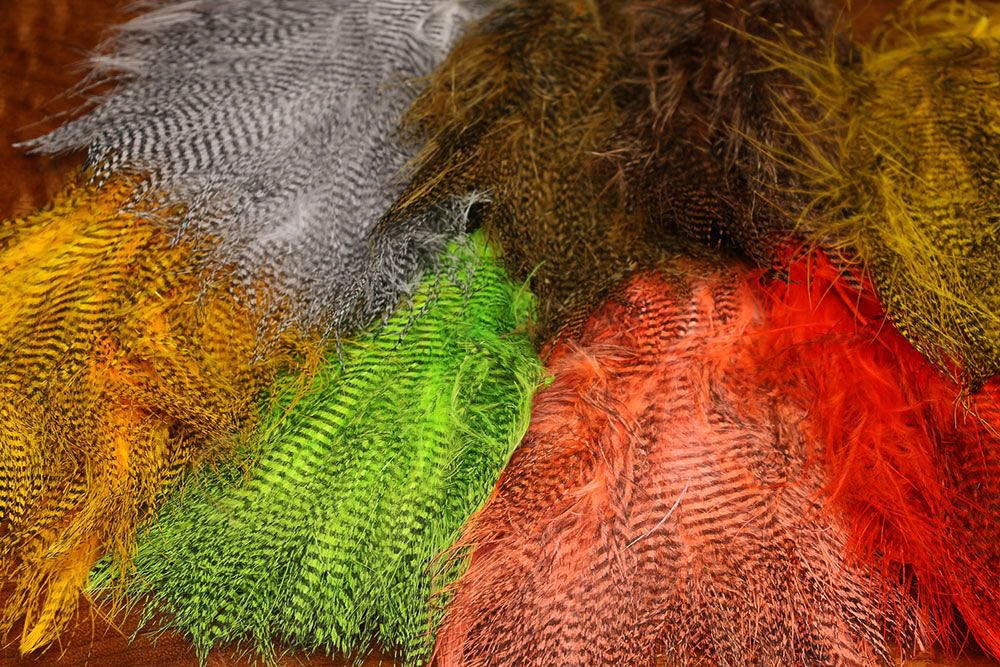 Hareline Dubbin - Fine Black - Barred Marabou - Feather Craft Fly Fishing