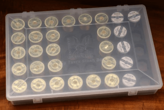 Hareline Dubbin - Fly Tyers Spool Stash Box - Feather Craft Fly Fishing
