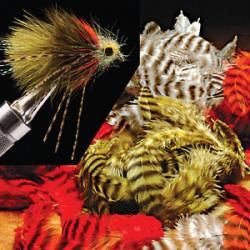 Hareline Dubbin - Grizzly Soft Hackle - Feather Craft Fly Fishing