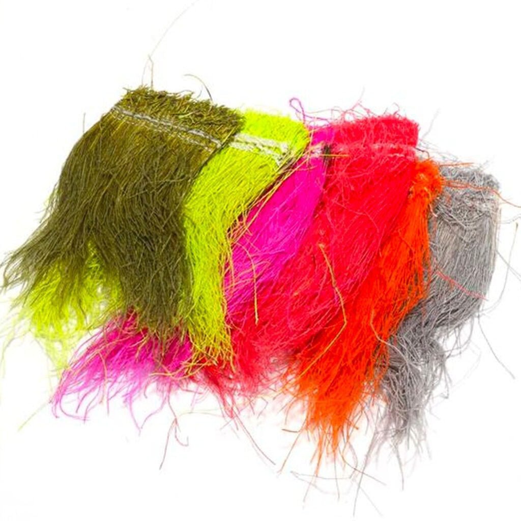 Hareline Dubbin - Hareline Dyed - Over - White X - Fine Strung Peacock Herl - Feather Craft Fly Fishing