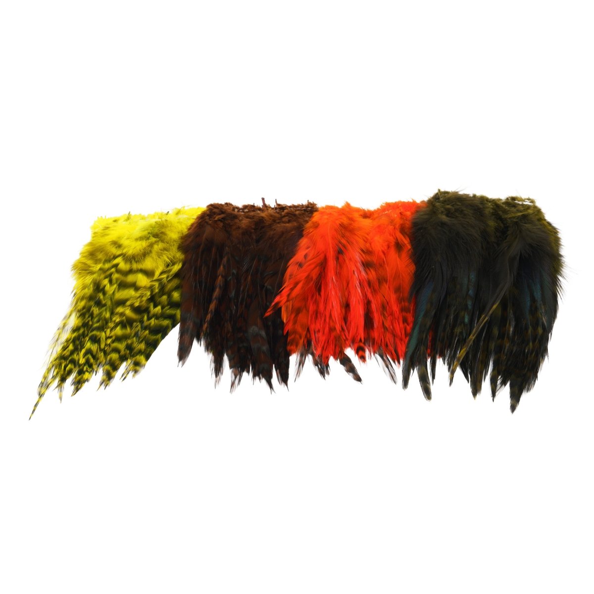 Hareline Dubbin - Hareline Strung 4"-6" Grizzly Variant Saddle Hackle - Feather Craft Fly Fishing