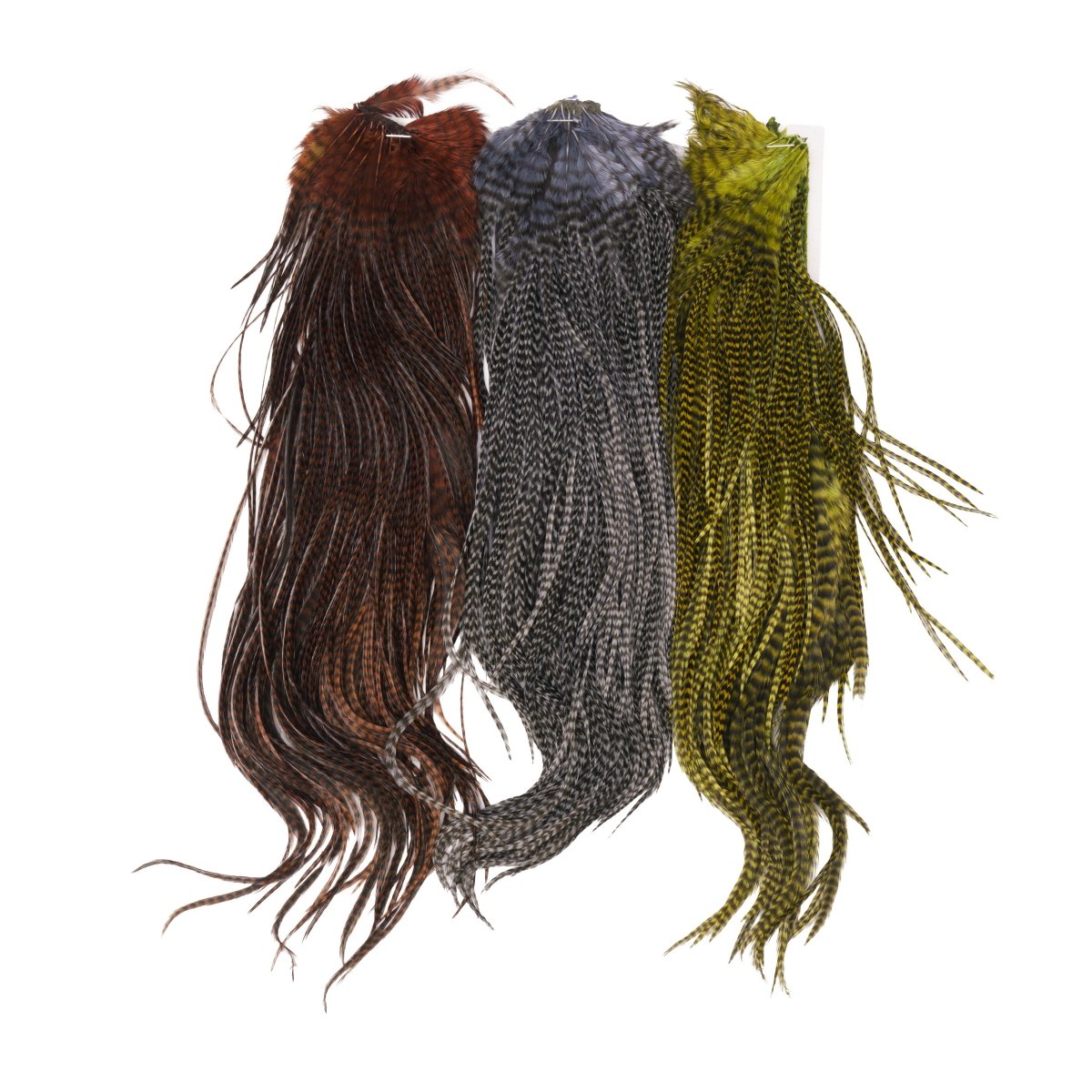 Hareline Dubbin - Keough Grade 1 Grizzly Half Saddle - Feather Craft Fly Fishing
