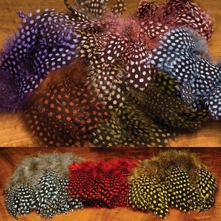 Hareline Dubbin - Strung Guinea Body Feathers - Feather Craft Fly Fishing