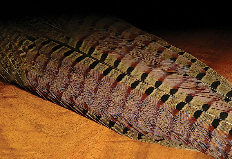 Hareline Dubbin - Yellow Ringneck Pheasant Tail Clump - Feather Craft Fly Fishing