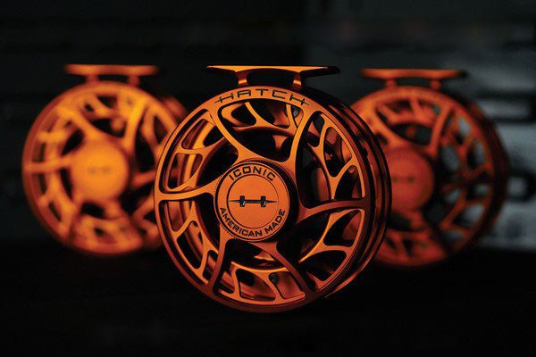 Hatch - Hatch Iconic Campfire Orange Large Arbor Fly Reel - Feather Craft Fly Fishing