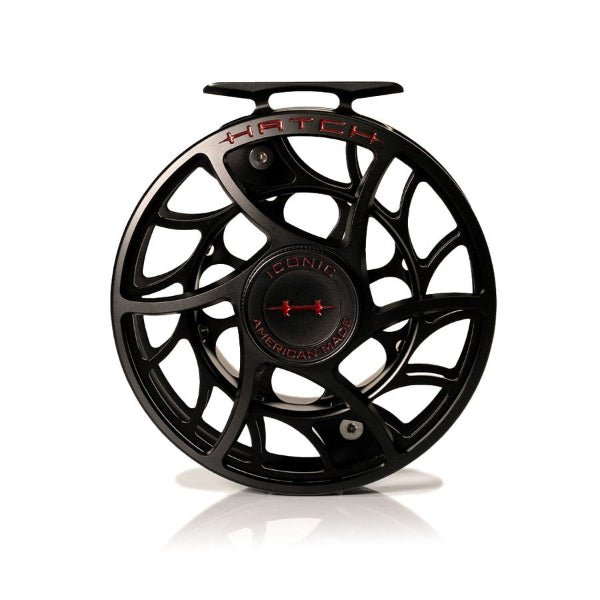 Hatch - Hatch Iconic Custom Black Widow 11 Plus Mid - Arbor Fly Reel - Feather Craft Fly Fishing