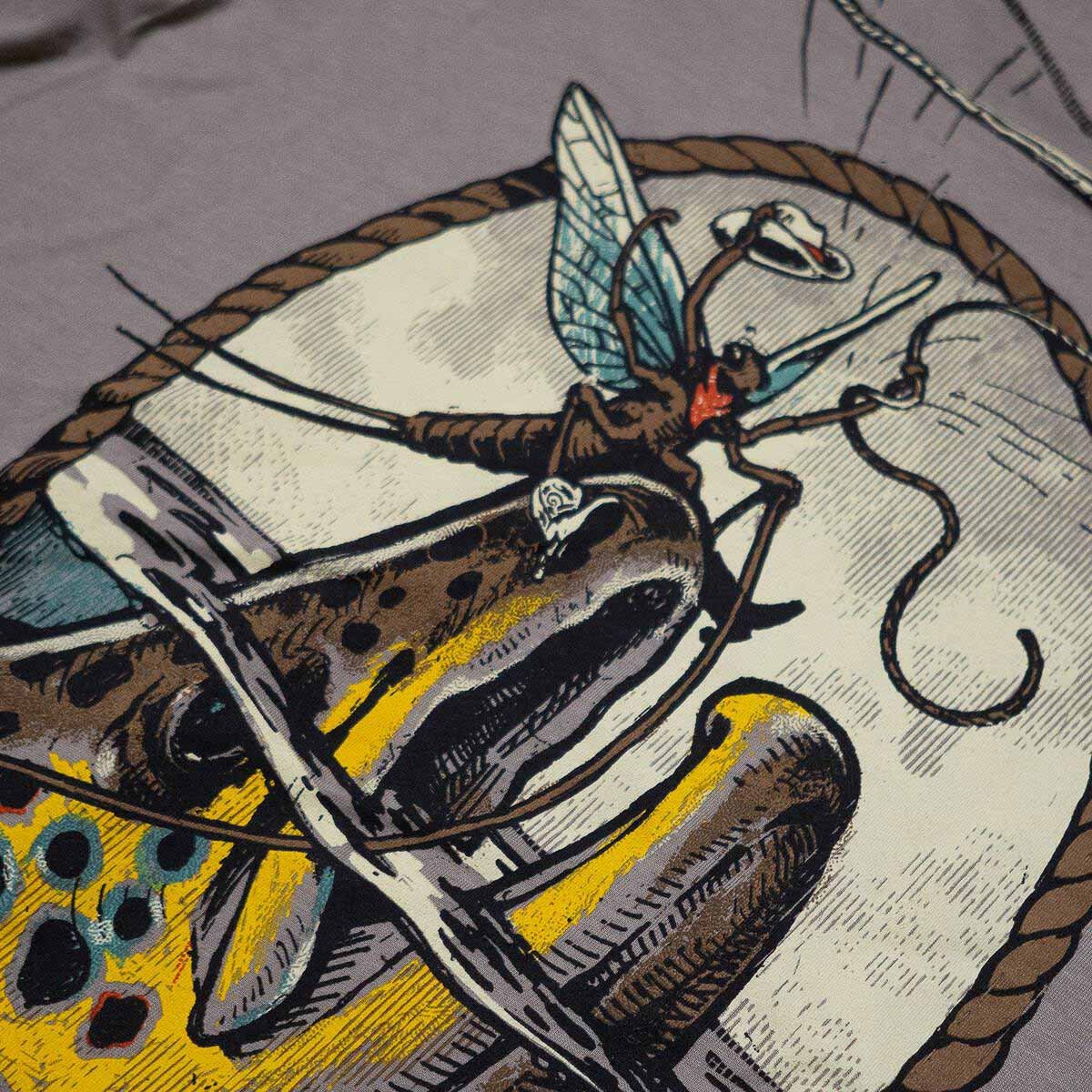 Lakes Rivers Streams - Lrs Mayfly Rodeo Tee - Feather Craft Fly Fishing