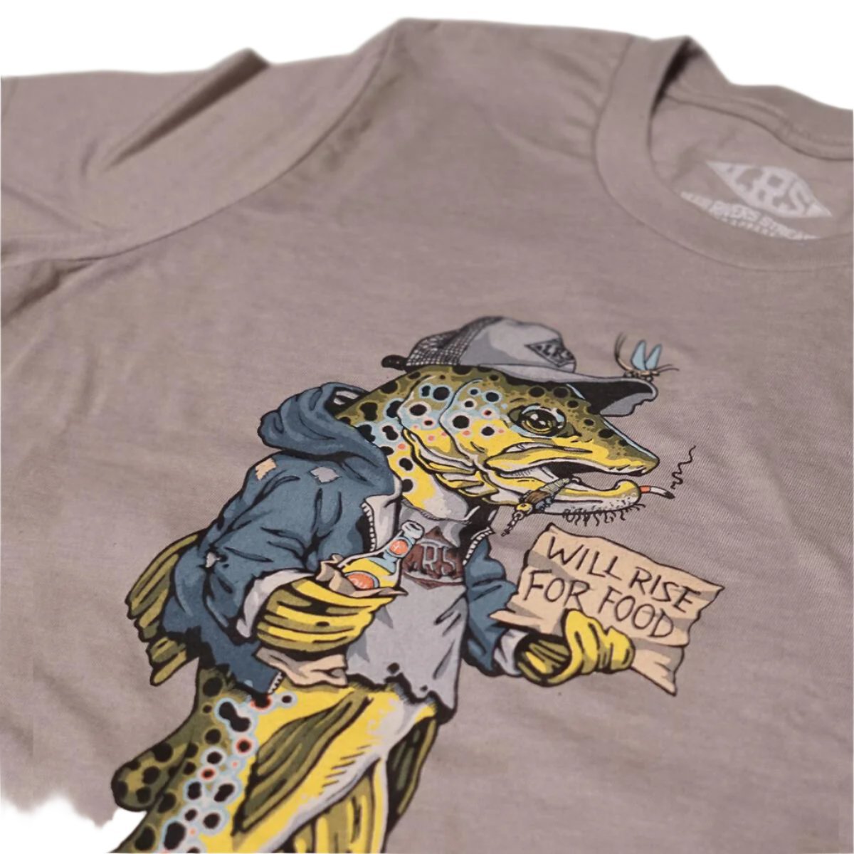 Lakes Rivers Streams - Lrs Trout Bum Tee - Feather Craft Fly Fishing