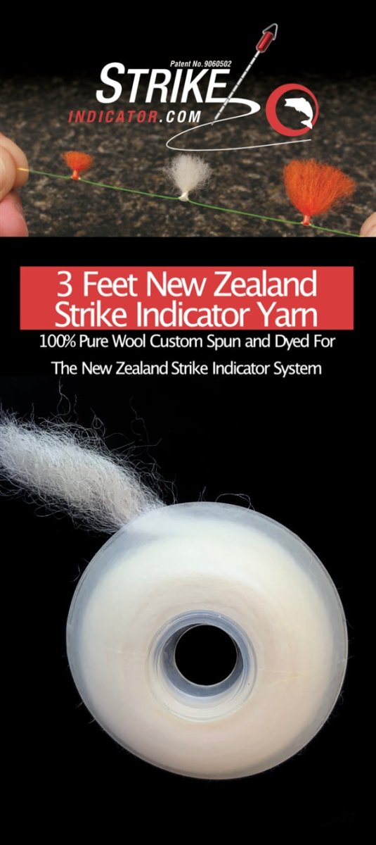 New Zealand Strike Indicator - NEW ZEALAND WOOL YARN SPOOLS - Feather Craft Fly Fishing