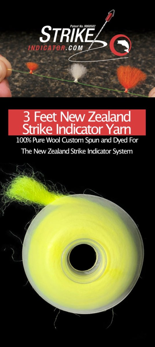 New Zealand Strike Indicator - NEW ZEALAND WOOL YARN SPOOLS - Feather Craft Fly Fishing