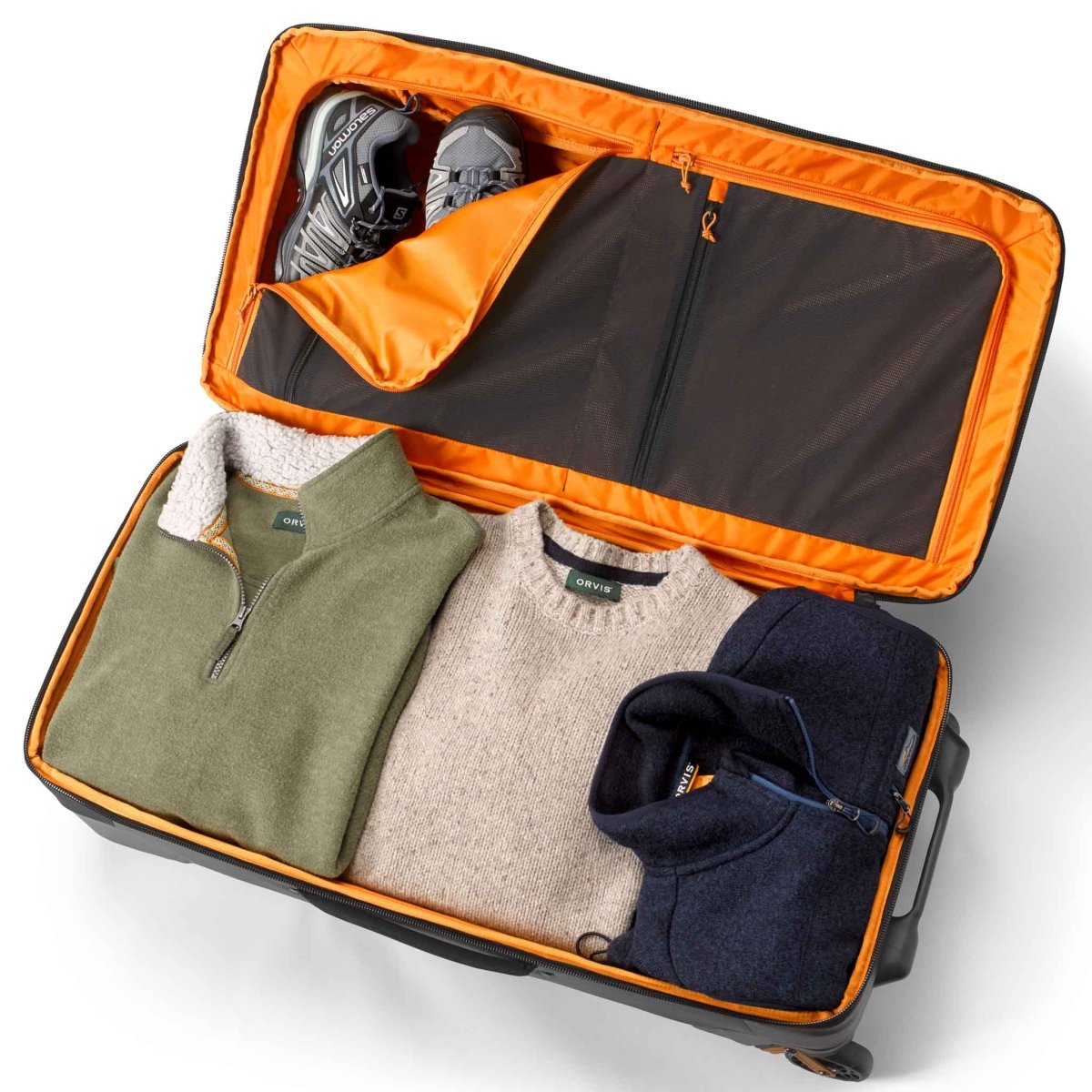 Orvis Trekkage Lt Adventure 80L Checked Roller Bag – Feather Craft