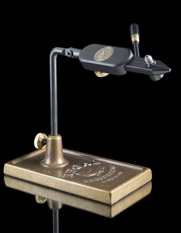 Regal - Regal Medallion Rotary Jaw Bronze Pedestal Base Vise - Feather Craft Fly Fishing