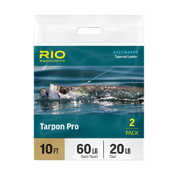 Rio - Rio Hand - Tied "Tarpon Pro" 10 - Foot Tarpon Leaders - 2 - Pak - Feather Craft Fly Fishing