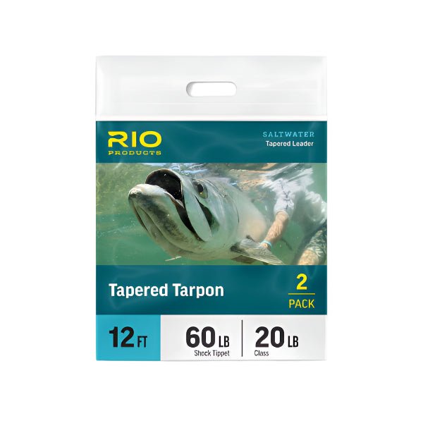 Rio - Rio Tapered Tarpon 12 - Foot Leader With Fluorocarbon Shock Tippet - Feather Craft Fly Fishing