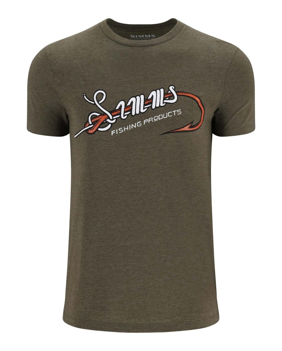 Simms - Simms Hook & Loop Logo T-Shirt - Feather Craft Fly Fishing