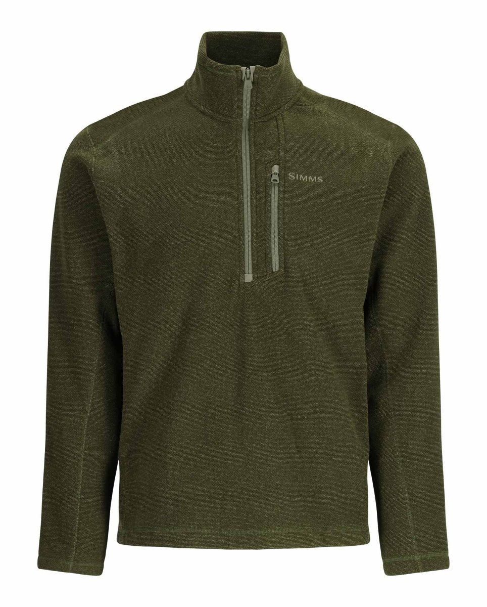 Simms - Simms Rivershed Half - Zip Fleece Sweater - Feather Craft Fly Fishing