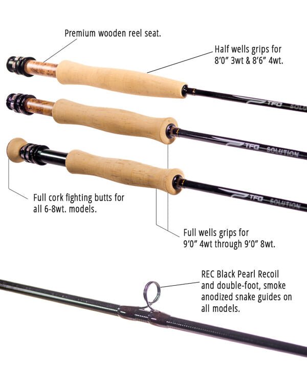 Temple Fork Outfitters - TFO Solution Series Fly Rods - Feather Craft Fly Fishing