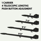 Trxstle - Trxstle Crc Euro Fly Rod Carrier V3.0 - Adjustable (11'6") - Feather Craft Fly Fishing