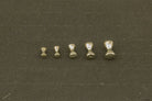 Wapsi - Presentation Nickel - Plated Lead Eyes - Feather Craft Fly Fishing