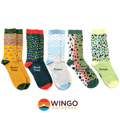 WINGO Fish Skin Socks  Feather-Craft Fly Fishing